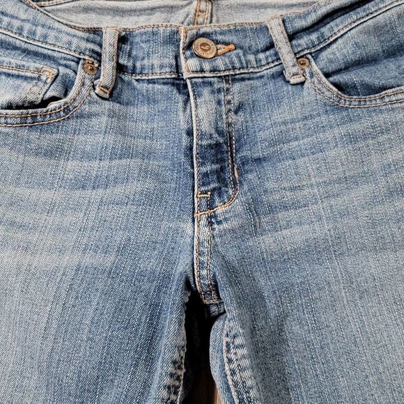 💜Hollister Blue So Cal Stretch Raw Hem Denim Shorts Size 7/28 - Picture 5 of 8